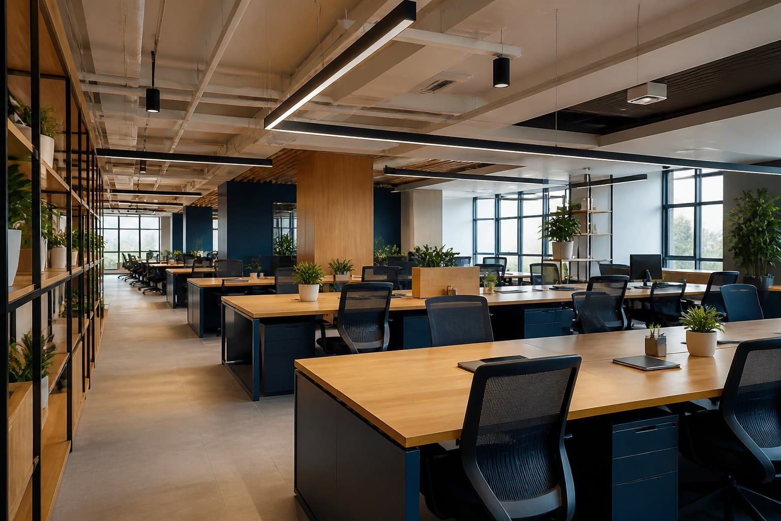 Bright collaborative office ready for dedicated team delivery